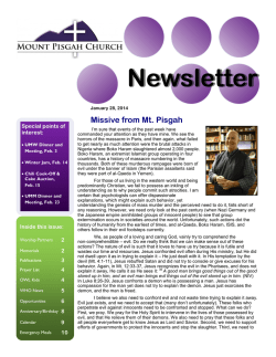 Newsletter - Mt. Pisgah UMC