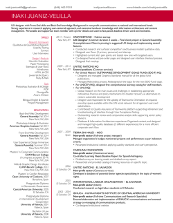 Resume - Inaki Juaniz