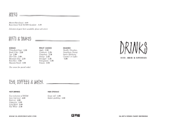 Drinks - Slims Porkchop Express