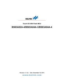 BS83A02A-4/BS83A04A-3/BS83A04A-4