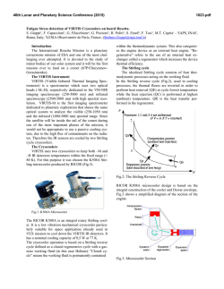 Fatigue Stress detection of VIRTIS Cryocoolers on board Rosetta. S