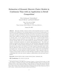 Estimation of Dynamic Discrete Choice Models in