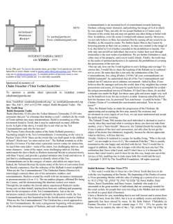 in PDF - Internet Parsha Sheet