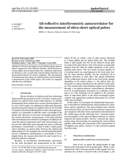 All-reflective interferometric autocorrelator fort