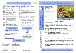 Pews News - St Marks Evangelical Anglican Church