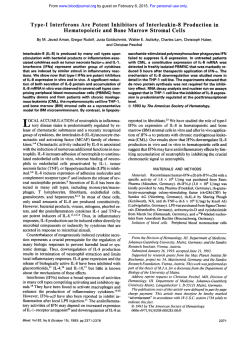Type-I Interferons Are Potent Inhibitors of Interleukin-8
