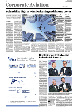 Ireland flies high in aviation leasing and finance sector