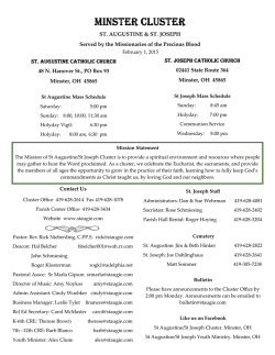 Bulletin 2/1/2015 - St. Augustine Catholic Church