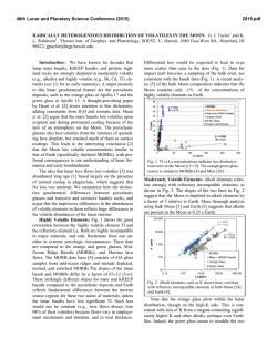 Radically Heterogeneous Distribution of Volatiles in the Moon