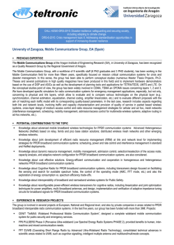 University of Zaragoza, Mobile Communications Group, I3A (Spain)