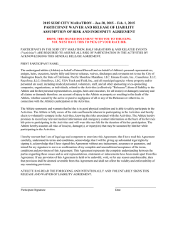 Waiver - Surf City Marathon