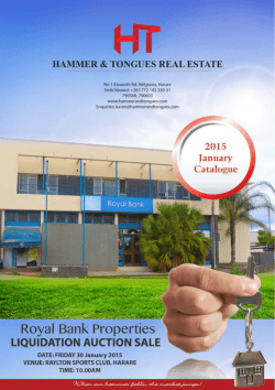 Royal Bank Properties Liquidation Auction Sale
