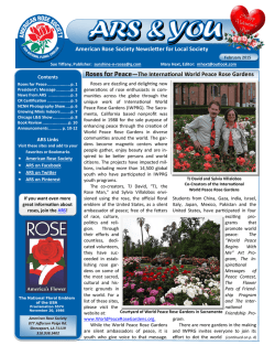 ARS and You - Tri-State Rose Society of Chattanooga