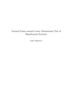 Normal Forms around Lower Dimensional Tori of Hamiltonian Systems