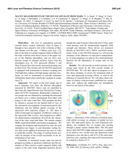MAVEN MEASUREMENTS OF THE ION ESCAPE RATE FROM