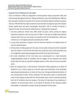 Annexure-TOR file - Environmental Clearances