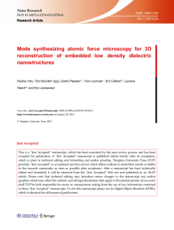 Mode synthesizing atomic force microscopy for 3D