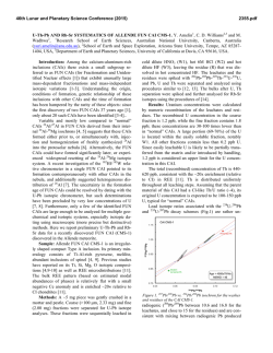 U-Th-Pb AND Rb-Sr SYSTEMATICS OF ALLENDE FUN CAI CMS-1