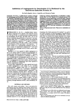 Inhibition of Angiogenesis by Interleukin-12 Is Mediated by