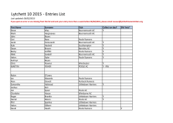 Current entries list - Lytchett Manor Striders