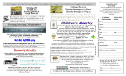 Bulletin - Pleasant View Missionary Church