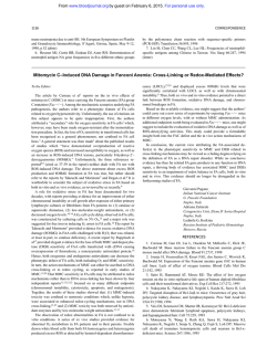 Mitomycin C&ndash;Induced DNA Damage in Fanconi