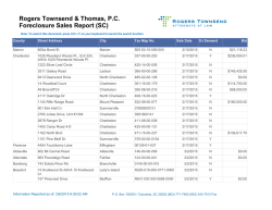 Current SC Sales Listings - Rogers, Townsend and Thomas, PC