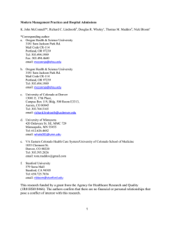 Modern Management Practices and Hospital Market Share