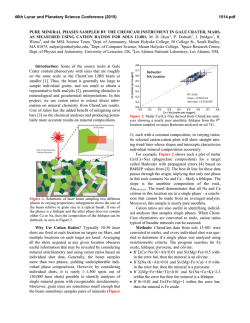 pure mineral phases sampled by the chemcam instrument in gale