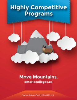 Highly Competitive Programs Charts