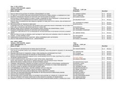Day -2 (30-1-2015) Session- MSK Scientific papers Time