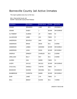 Bonneville County Jail Active Inmate List