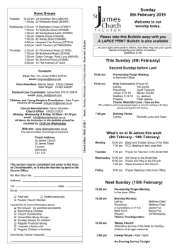 Feburary 1st Sunday Bulletin 2000.pub