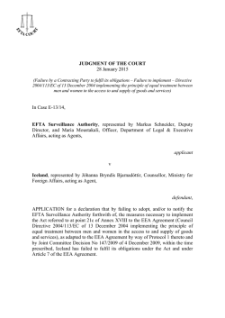 JUDGMENT OF THE COURT 28 January 2015 In