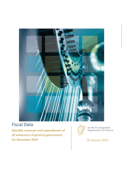 Monthly Fiscal Data December 2014
