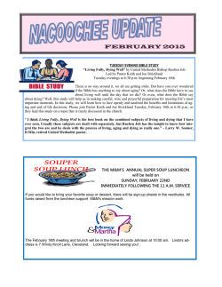 Newsletter - Nacoochee United Methodist Church