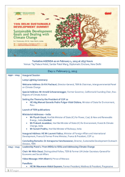 Day 1: February 5, 2015 - DSDS 2015