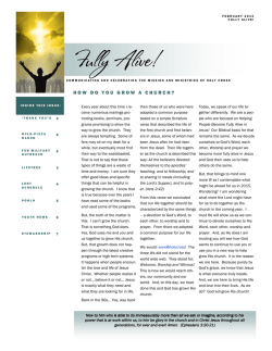 February 2015 - Holy Cross Lutheran Church