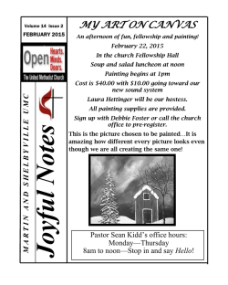 February Joyful Notes - Martin United Methodist Church