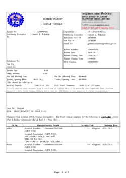 Tender Document - Mazagon Dock Limited