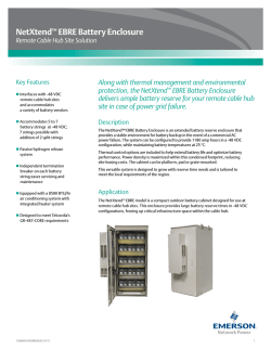 NetXtend&trade; EBRE Battery Enclosure