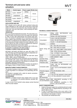 Terminal unit and zone valve actuators