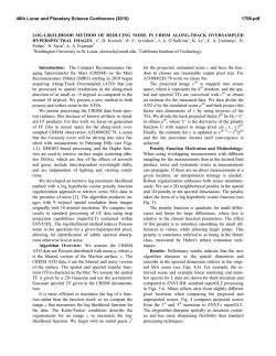 Log-Likelihood Method of Reducing Noise in CRISM Along