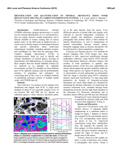 Identification and Quantification of Mineral Abundance from VSWIR