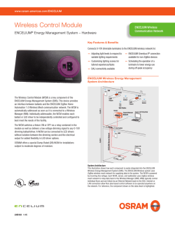 ENCELIUM&reg; Wireless Control Module
