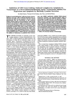 Inhibition of CD4 Cross-Linking-Induced Lymphocytes
