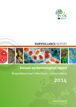 Annual epidemiological report - ECDC