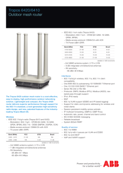 Tropos 6420/6410 Outdoor mesh router