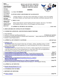 THE MOST CURRENT CITY COUNCIL