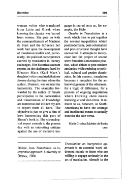 Delisle, Jean, Translation: an Interpretive Approach.